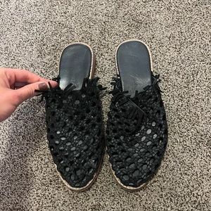 free people black sandals